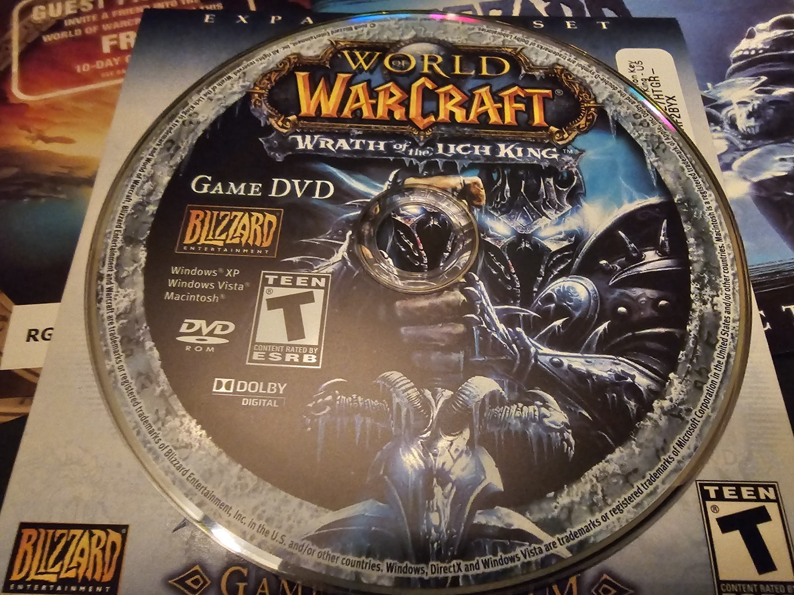 World of Warcraft Wrath of the Lich King PC DVD Expansion Set Complete in Box