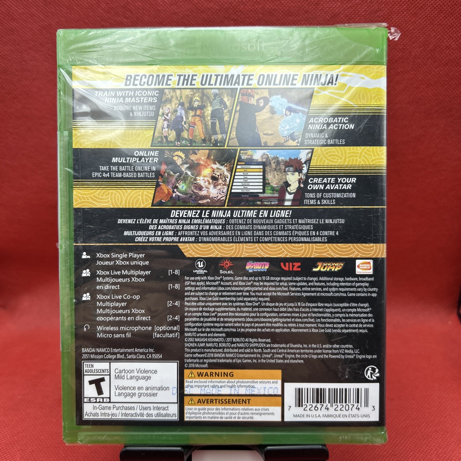 Naruto to Boruto: Shinobi Striker Microsoft Xbox One Brand New Factory Sealed