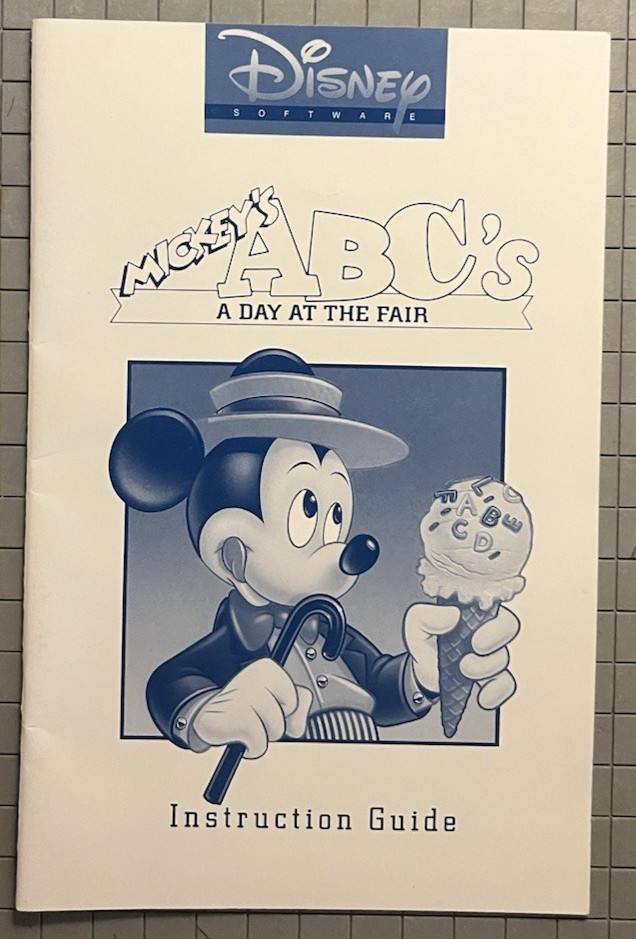 Mickey’s ABC’s: A Day at the Fair (PC, 3.5″ Floppy) – Complete No Box