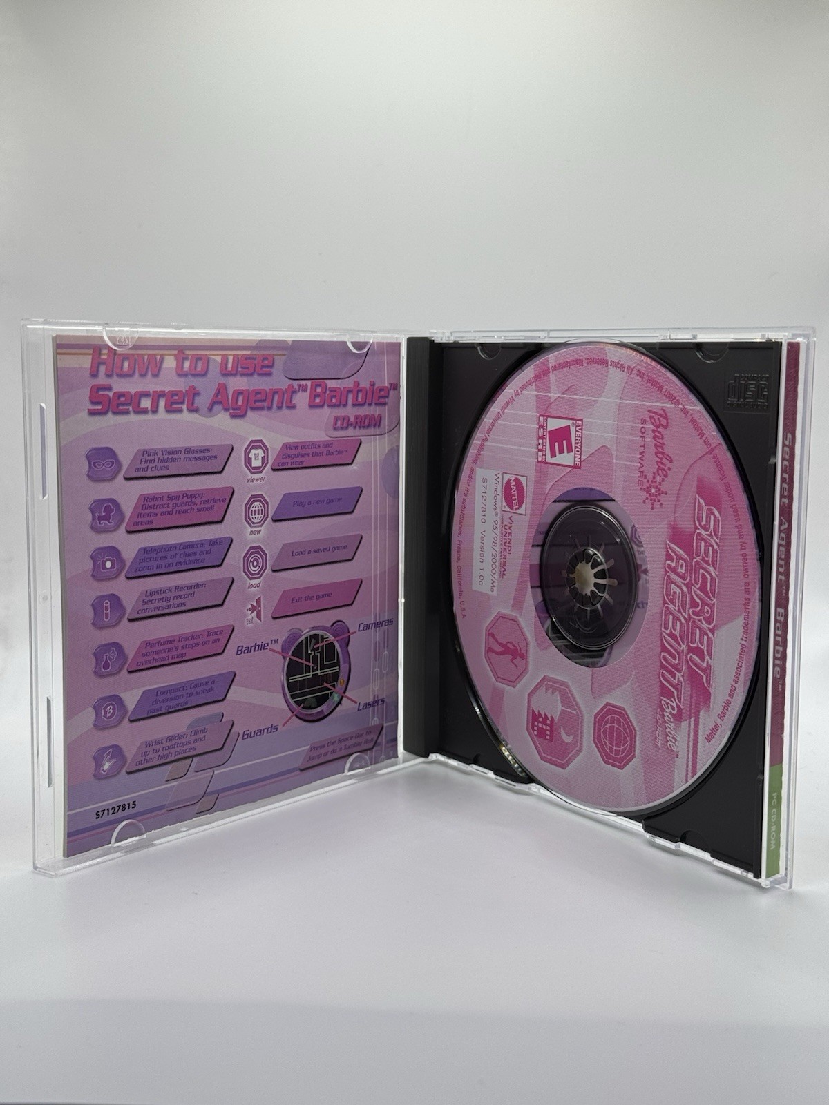 Secret Agent Barbie PC Game CD-ROM 2001 Windows 95/98/2000 Near Mint Disc – Rare