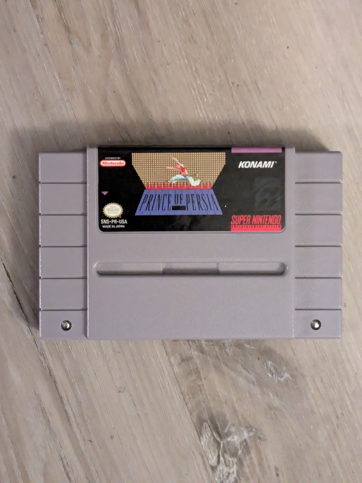 Prince of Persia Super Nintendo Entertainment System 1991 SNES Authentic Tested