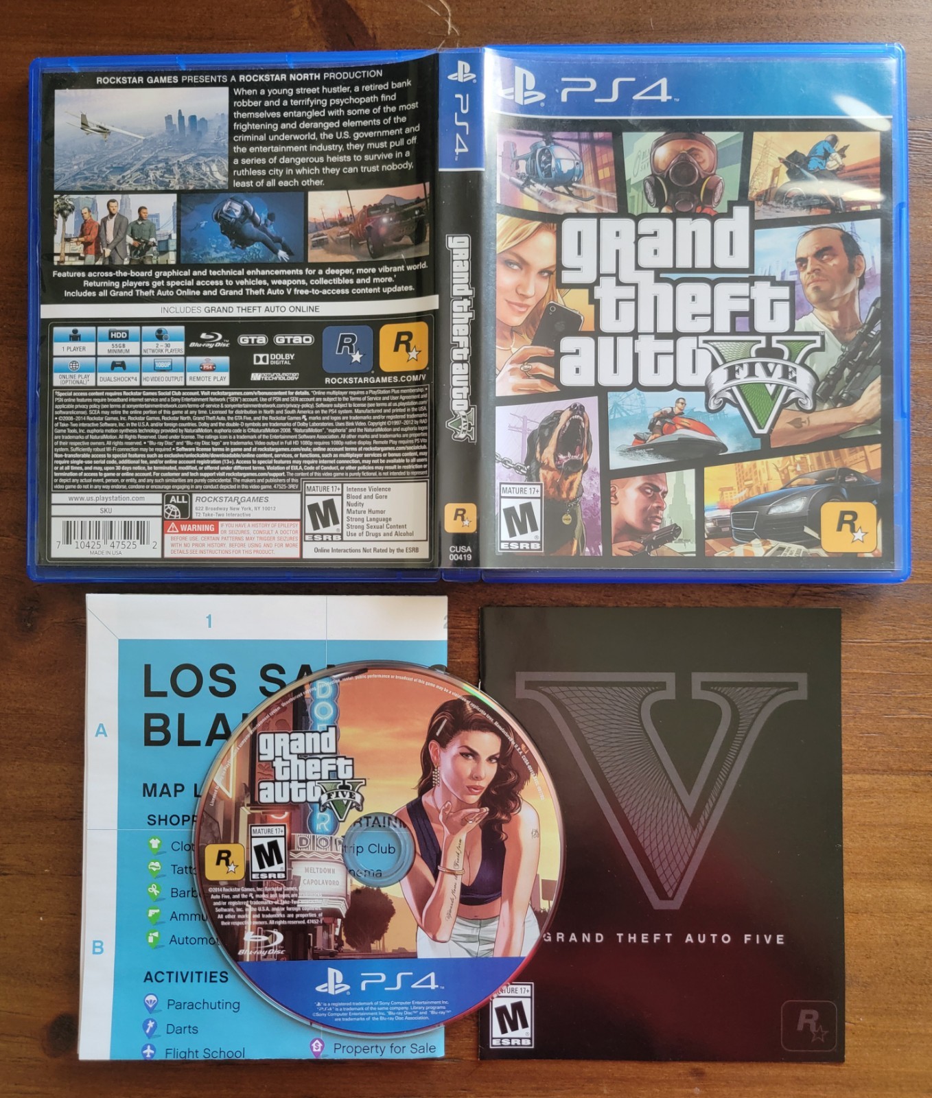 Grand Theft Auto 5 PS4 Sony PlayStation 4 CIB Tested Working