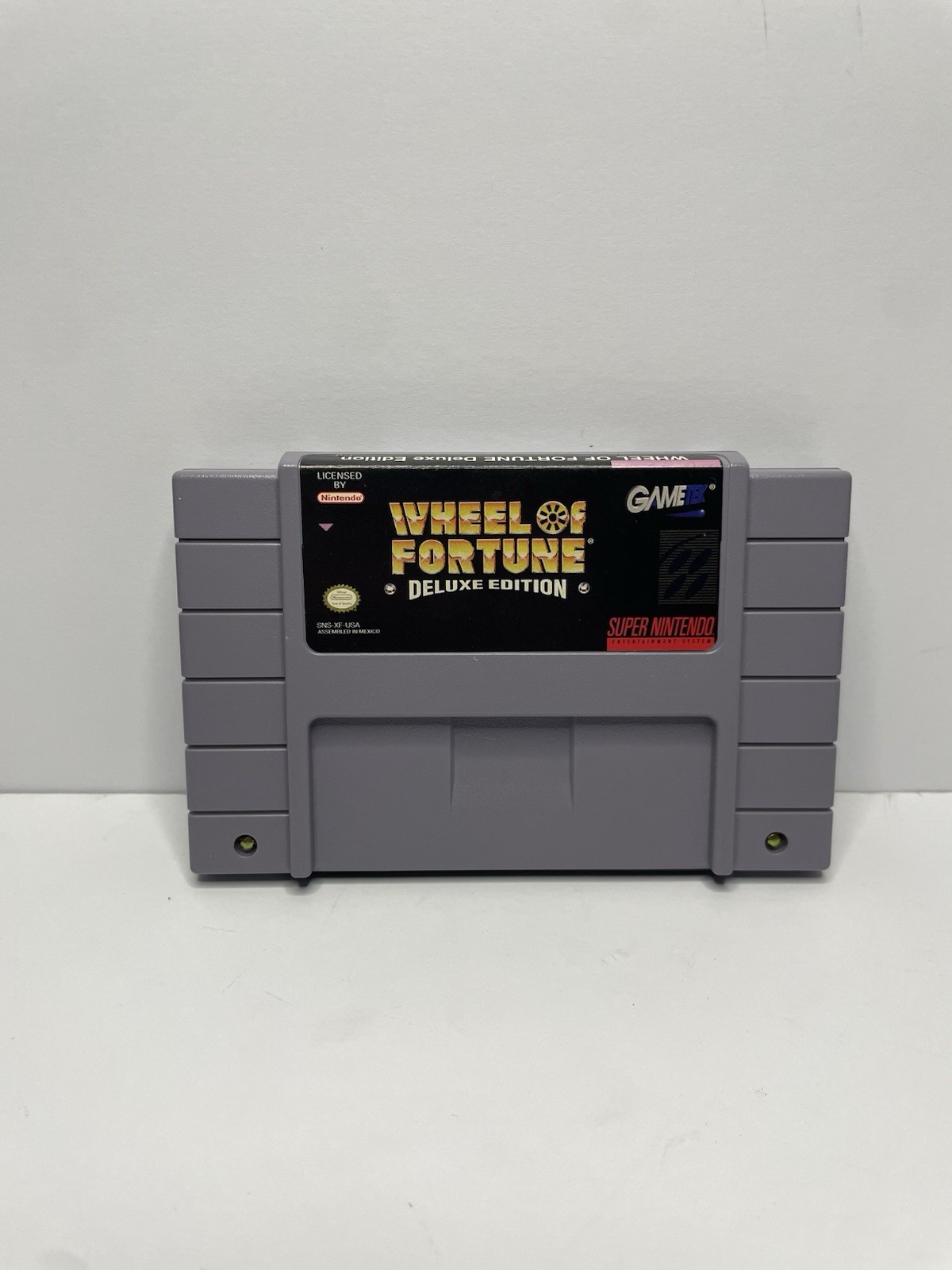 Wheel of Fortune Deluxe Edition Super Nintendo SNES Cartridge + Manual EXCELLENT