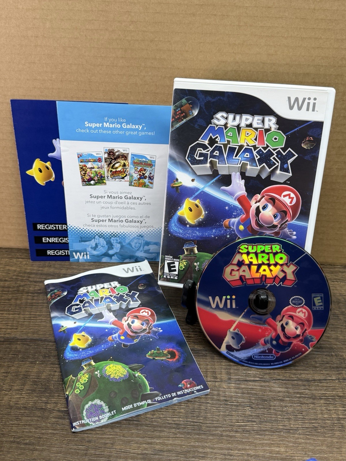 Super Mario Galaxy Nintendo Wii Complete CIB Tested Working Authentic