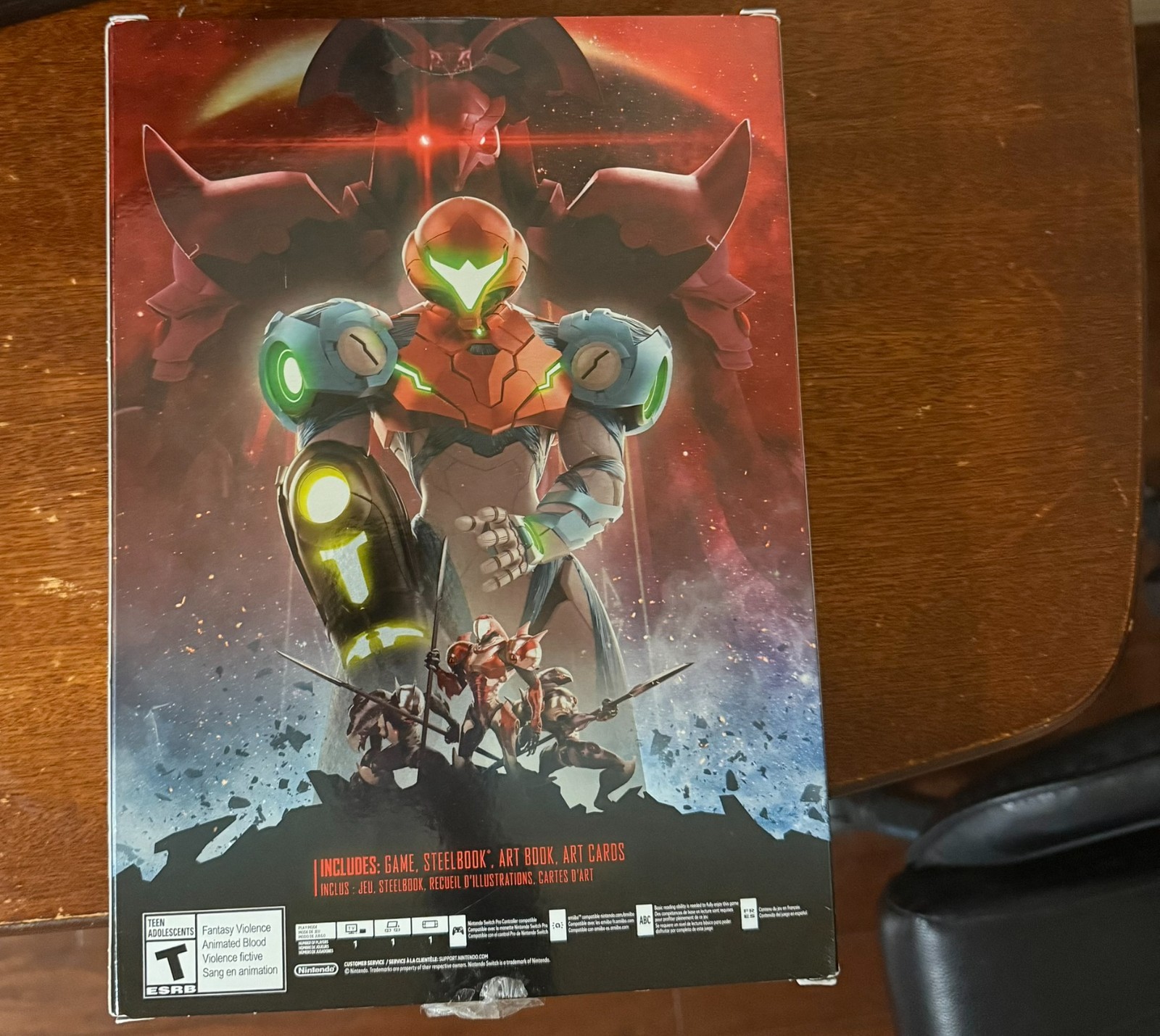 Metroid Dread Special Ed Art Book + Cards NO GAME Great Condition Original Box
