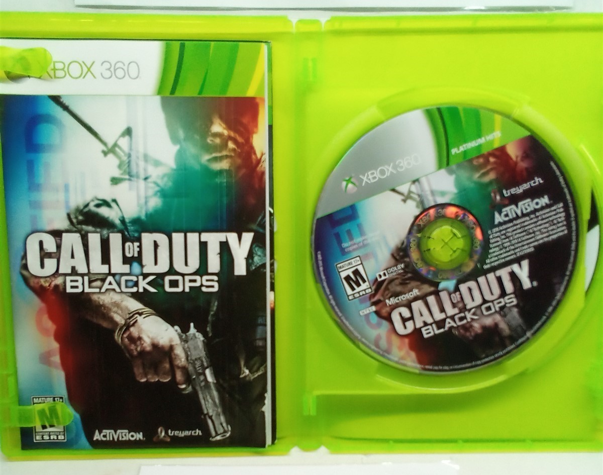 Call of Duty: Black Ops 1 & 2 (Xbox 360, 2015) Complete Tested Working Free Ship