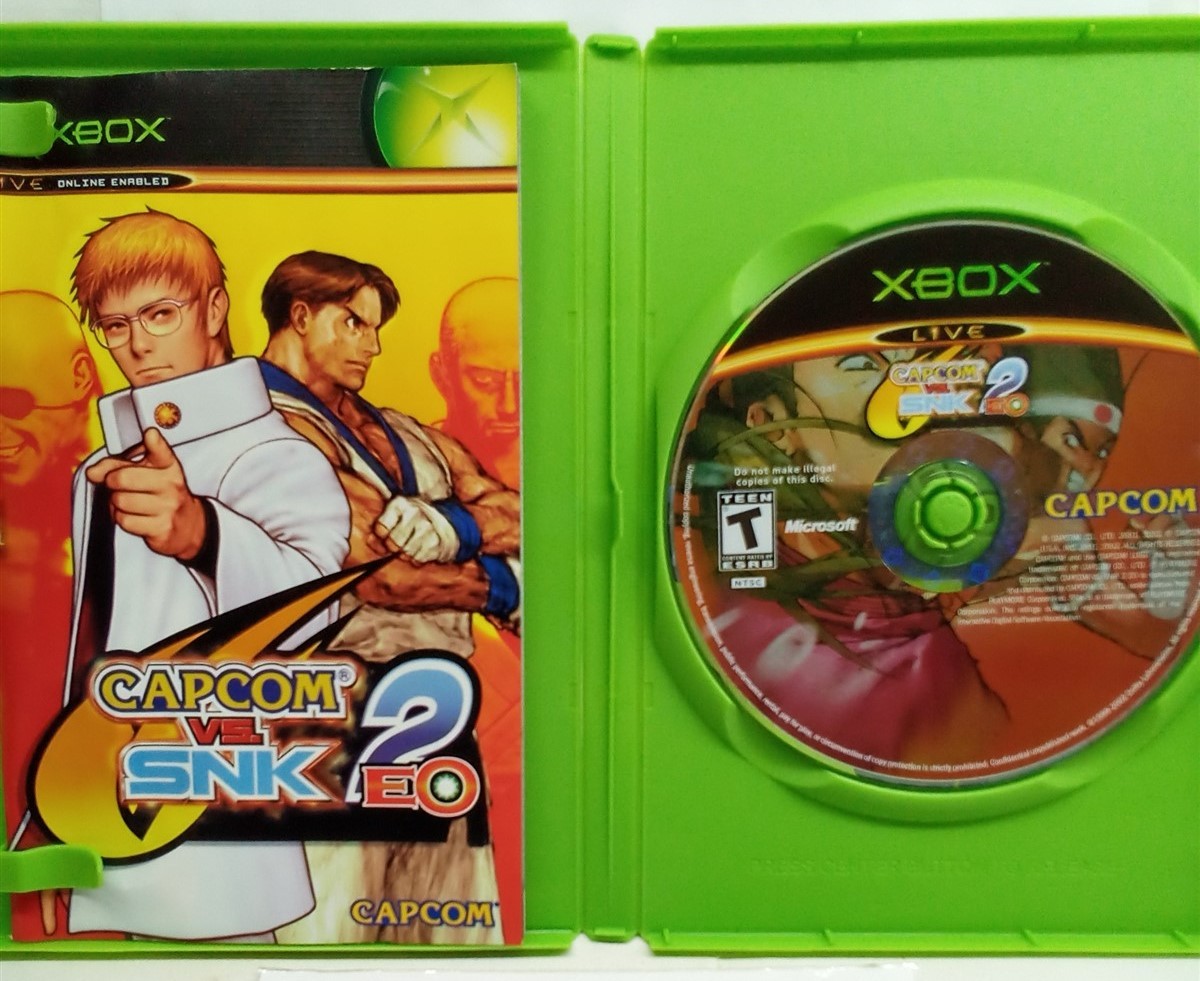 Capcom vs. SNK 2: EO (Xbox, 2003) Complete Tested Working – Free Ship