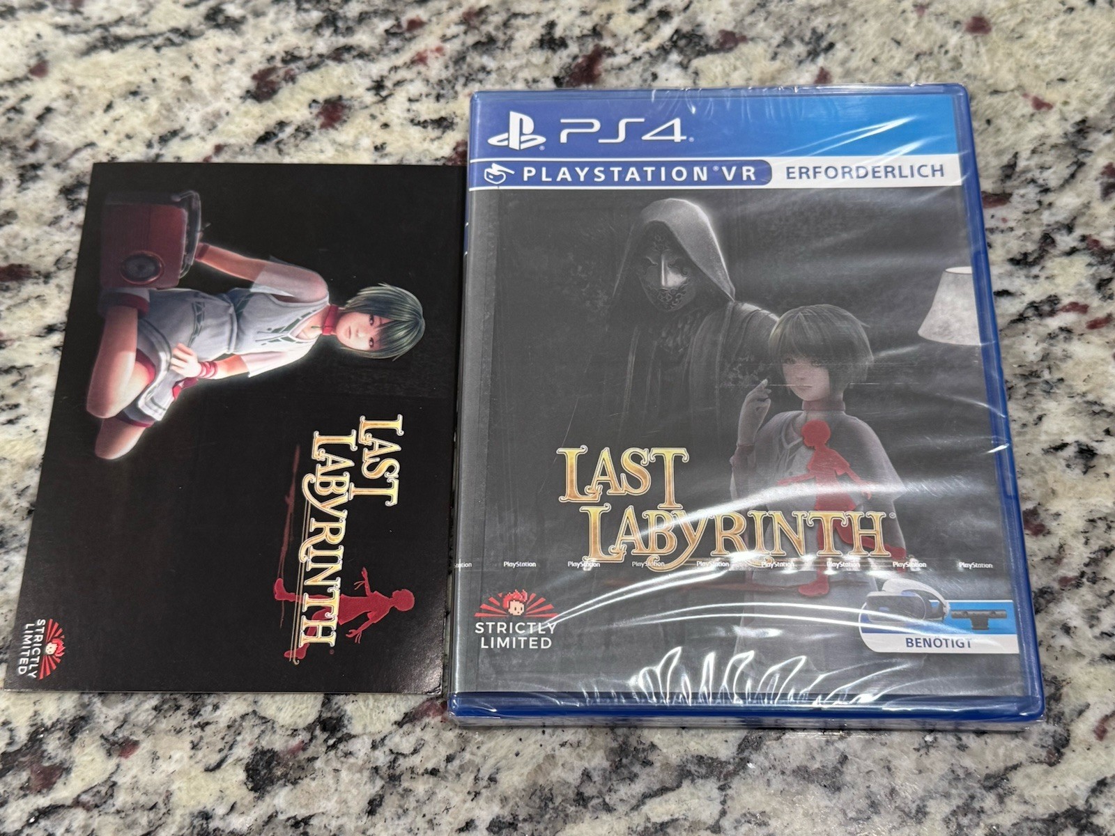 Last Labyrinth Sony PS4 PlayStation VR BRAND Strictly Limited Games w/ Postcard