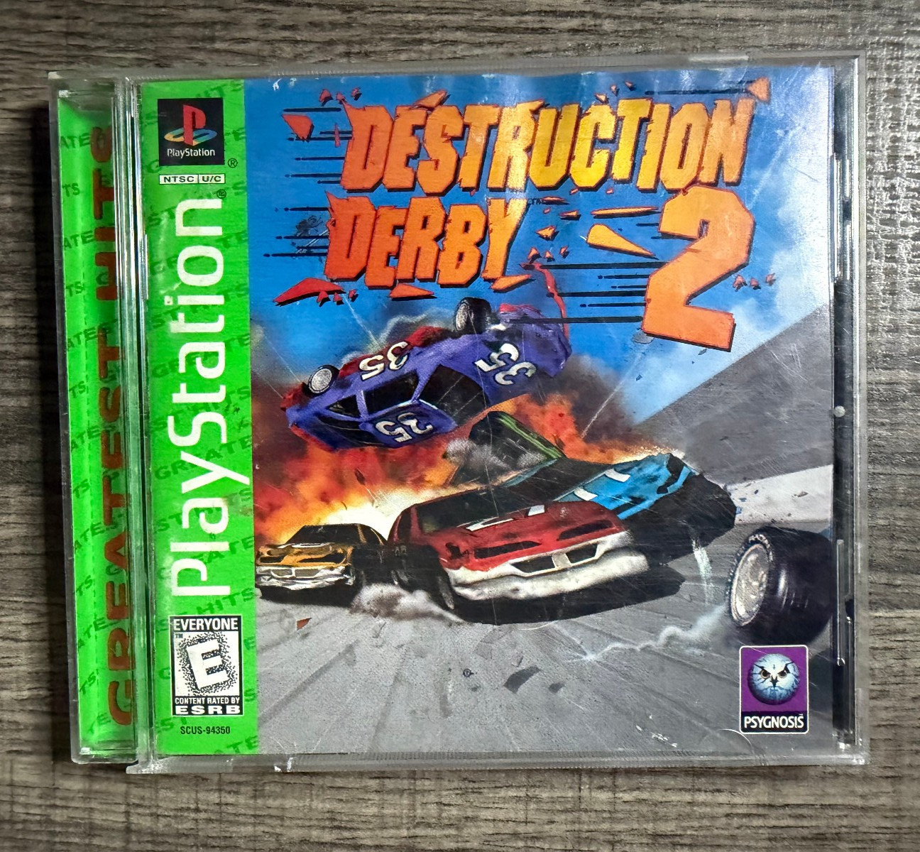 Destruction Derby 2 (Greatest Hits) – Sony PS1 – Psygnosis – Acceptable Conditio