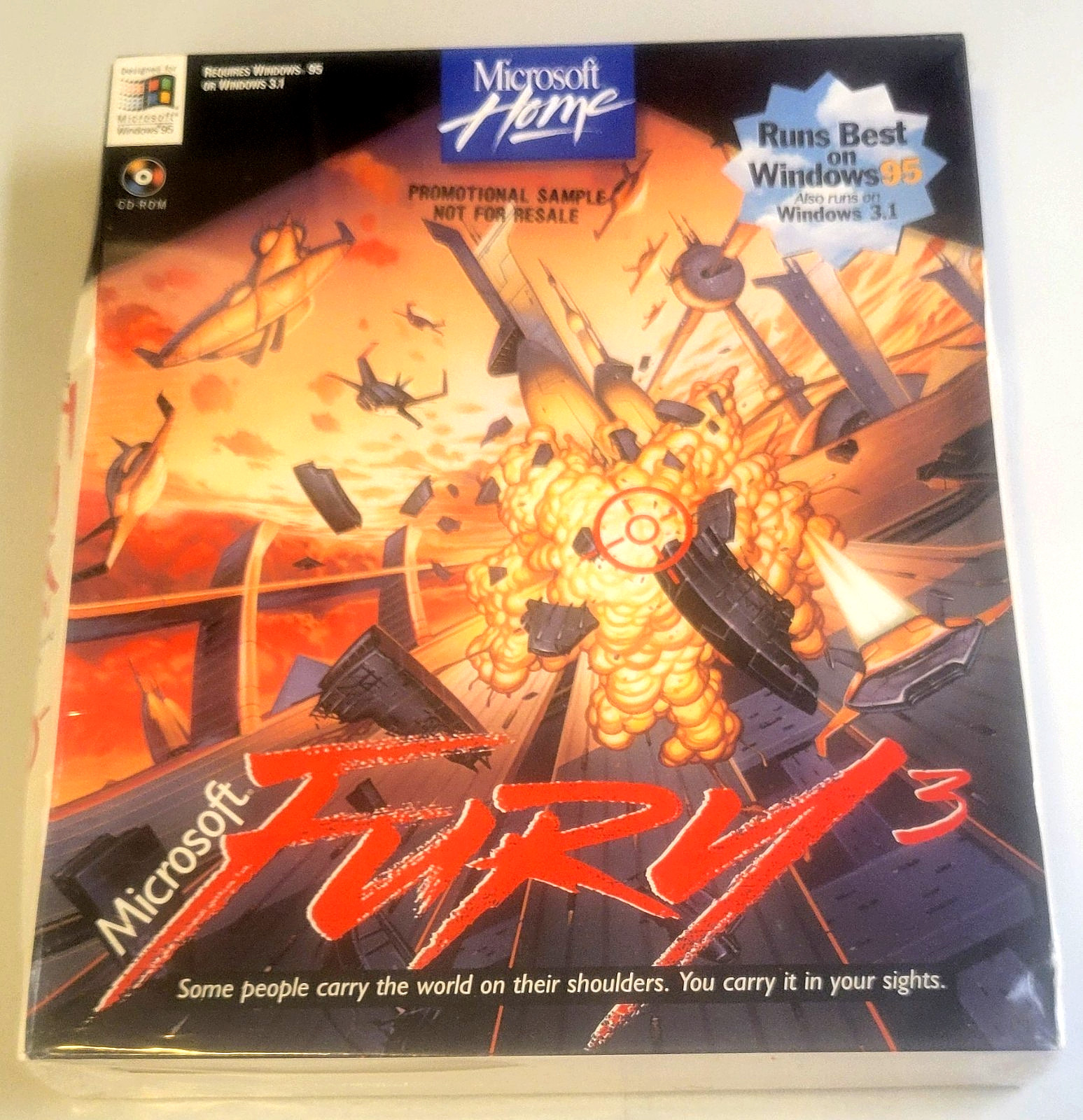 FURY 3 Microsoft Windows CD-ROM Video Game NEW & FACTORY SEALED (Big Box Sample)