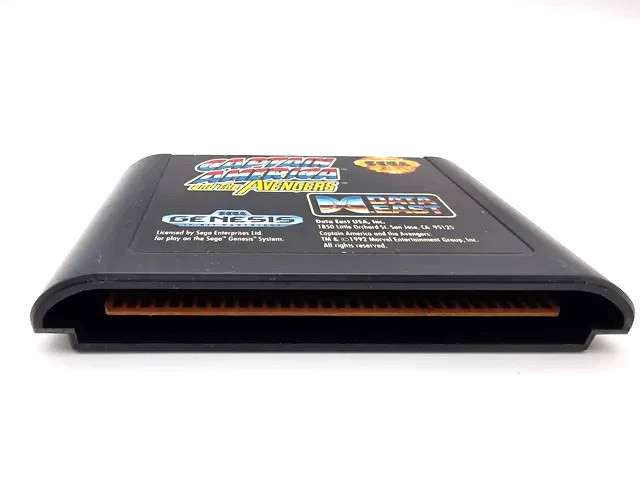 Captain America – Game Cartridge Tested & Working • Includes New Clear Case