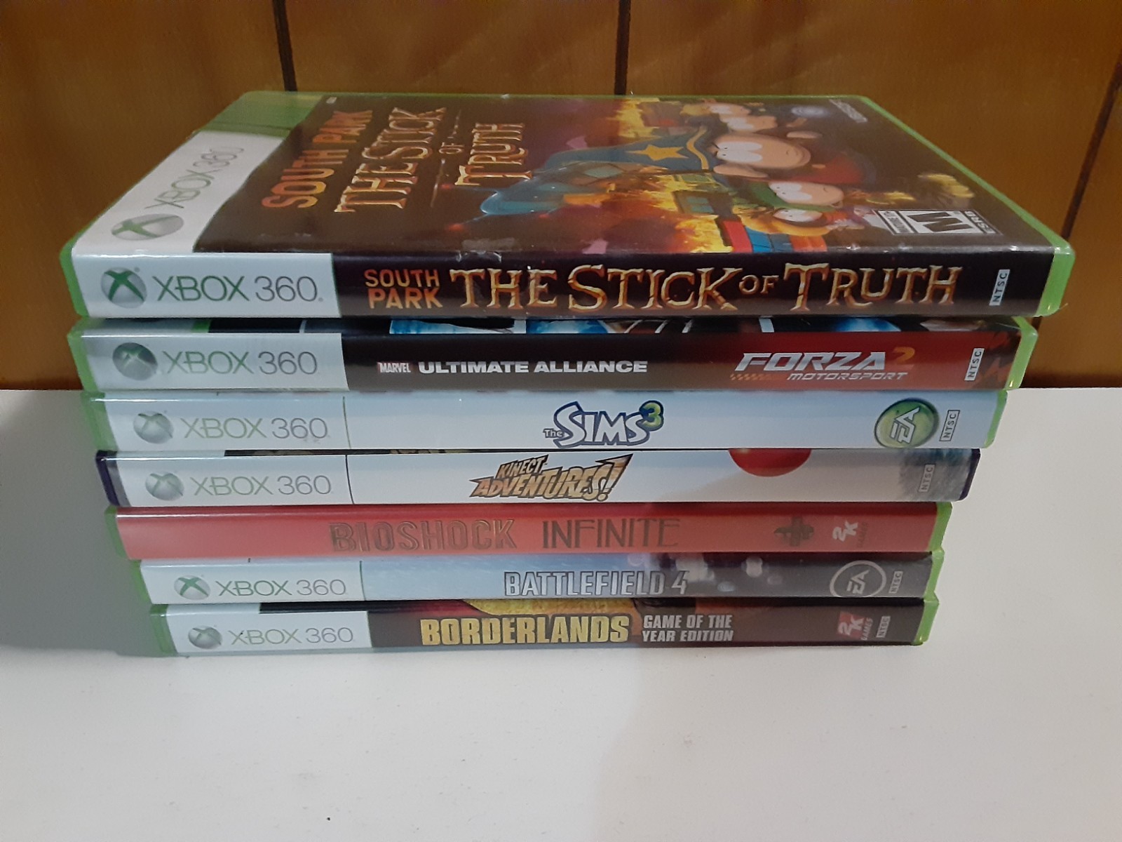 7 Xbox 360 Games Borderlands, Bioshock Infinite, Marvel Ultimate Alliance