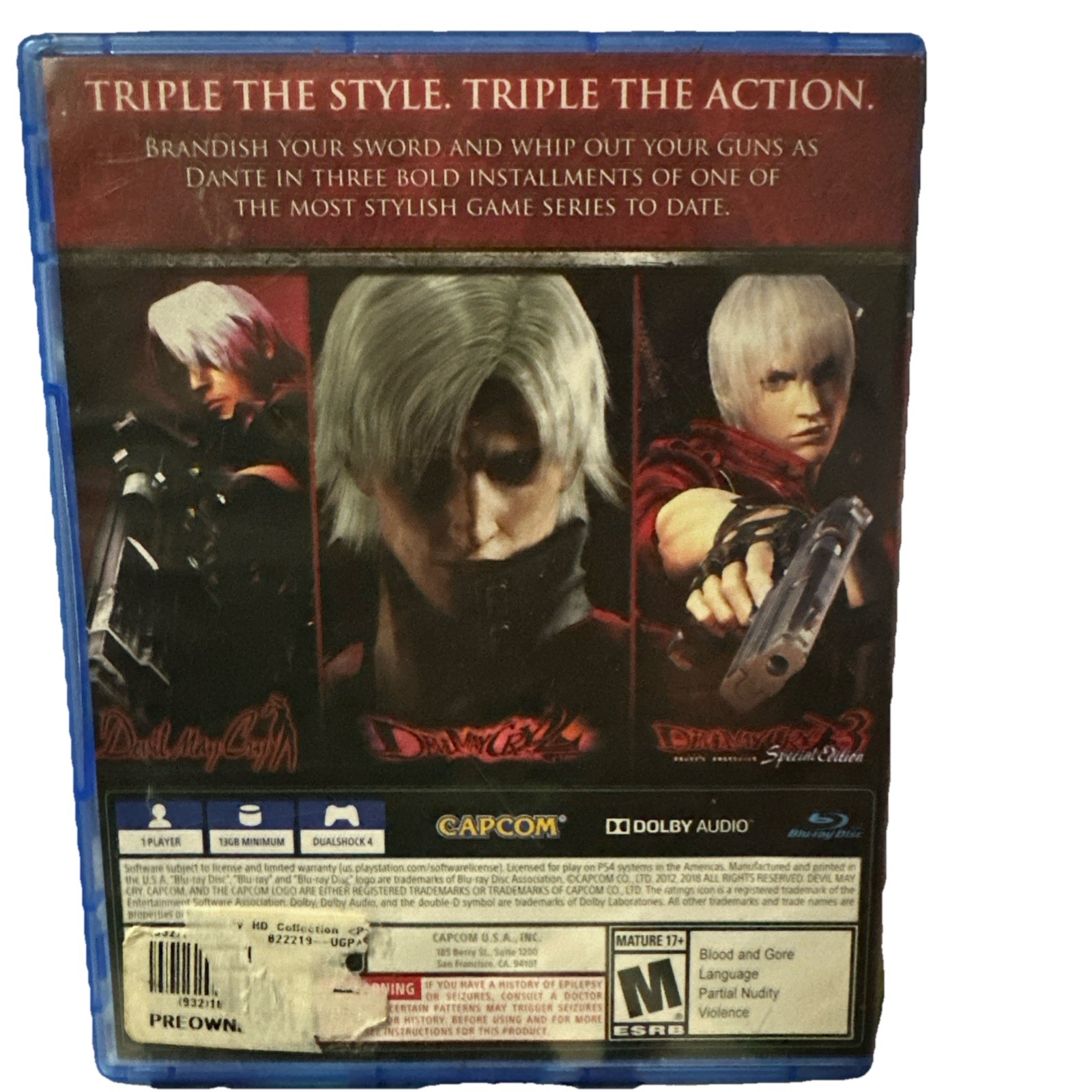 Capcom Devil May Cry HD Collection – Standard Edition (Sony PlayStation 4, 2018)
