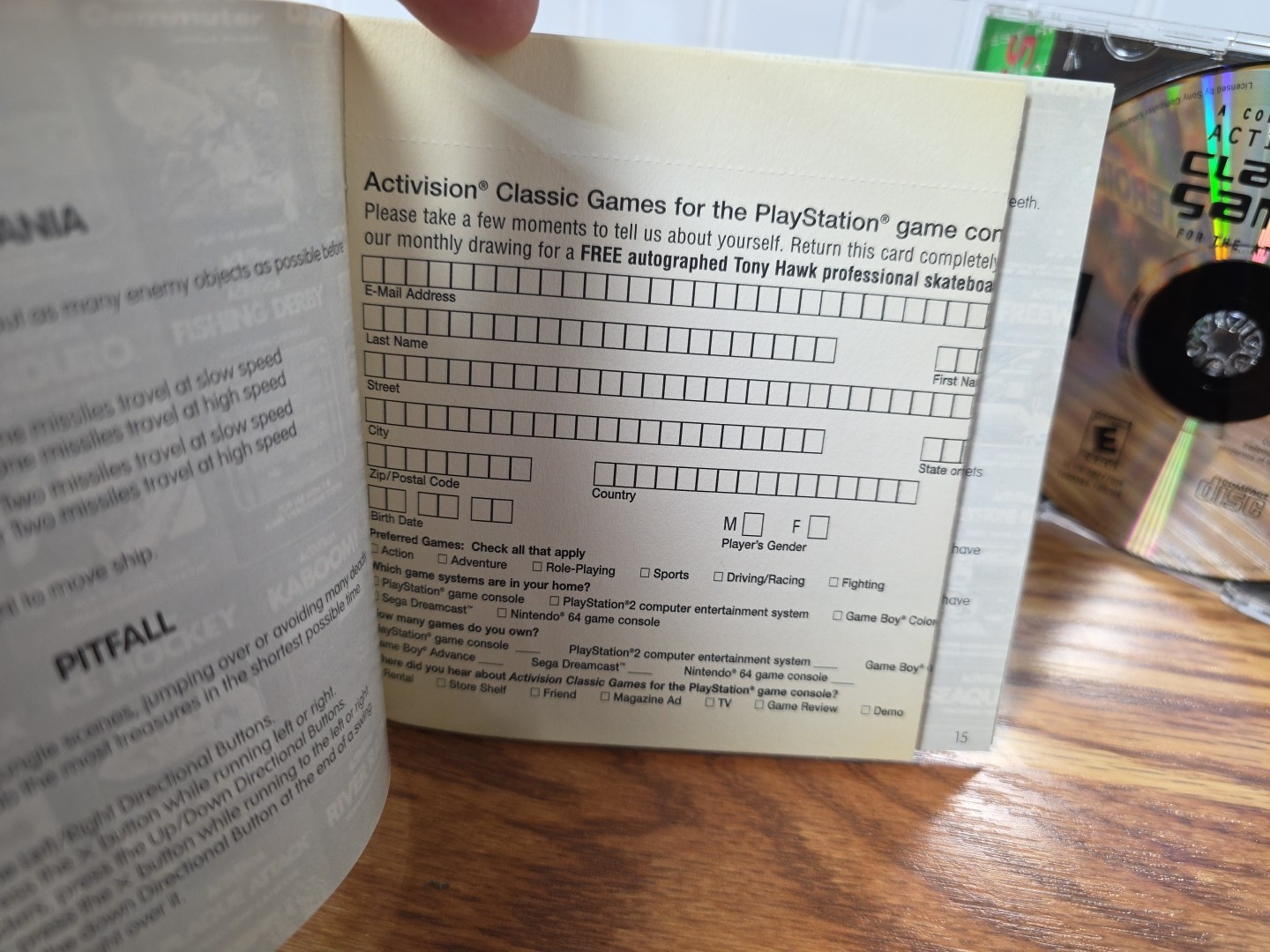 Activision Classics PS1 PlayStation 1 Complete CIB + Registration Card GH