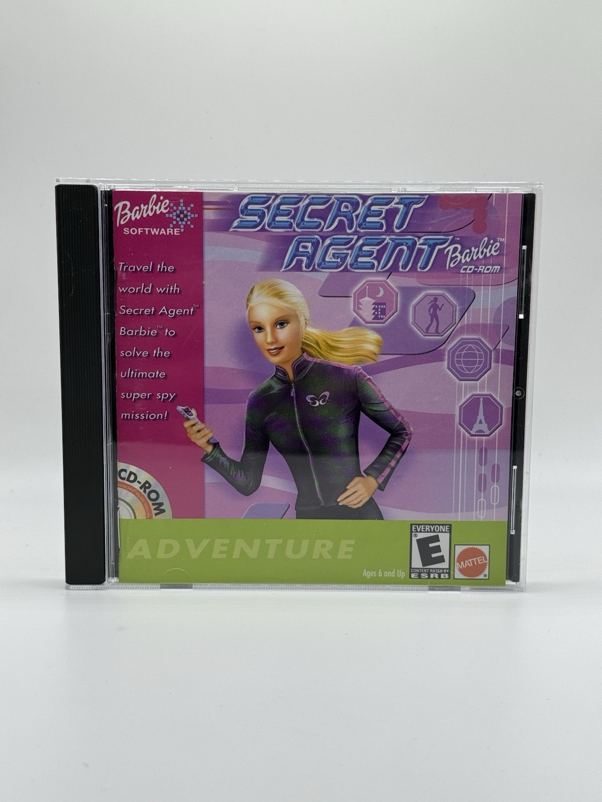 Secret Agent Barbie PC Game CD-ROM 2001 Windows 95/98/2000 Near Mint Disc – Rare