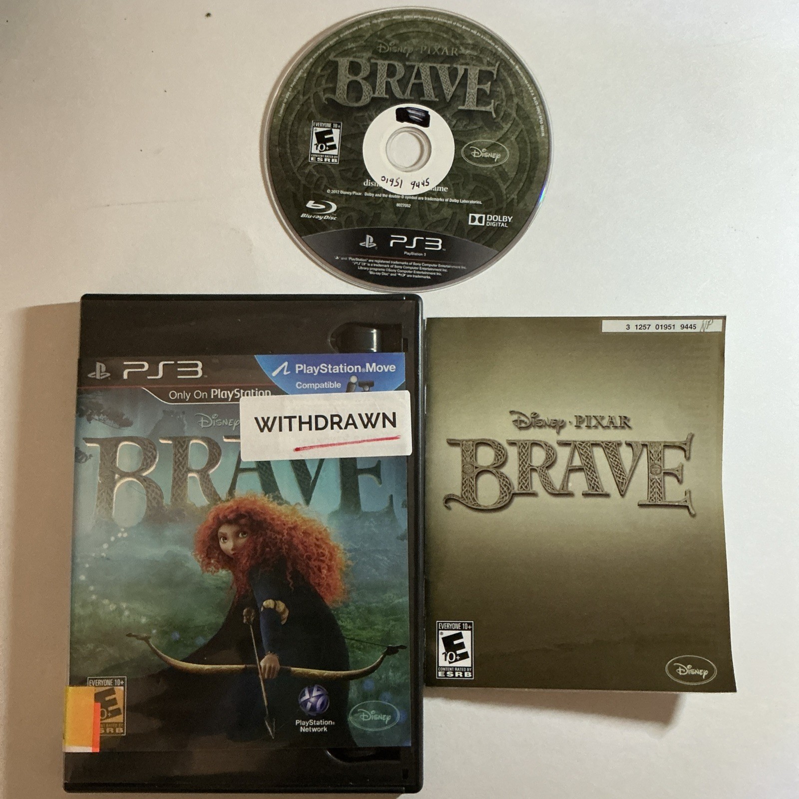 Disney Pixar Brave for PS3 Sony PlayStation 3 Game – PS3