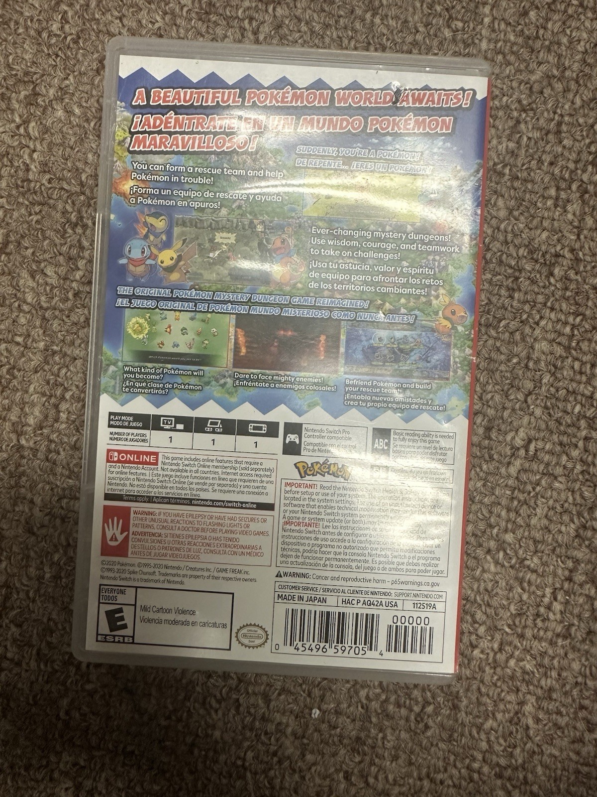 Pokemon Mystery Dungeon: Rescue Team DX (Nintendo Switch, 2020)