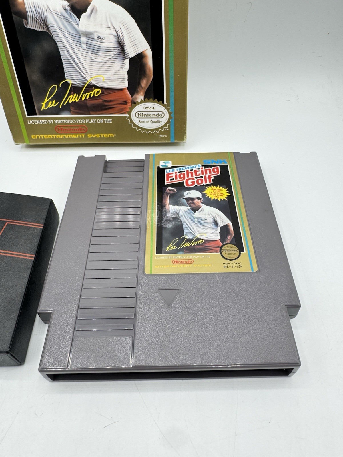 Lee Trevinos Fighting Golf NES Nintendo Game With Original Box No Manul