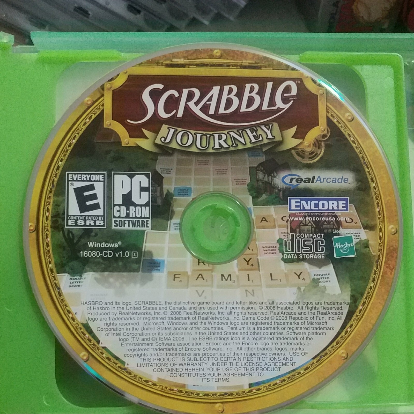 Scrabble Journey-PC CD ROM-Encore Software-disc only