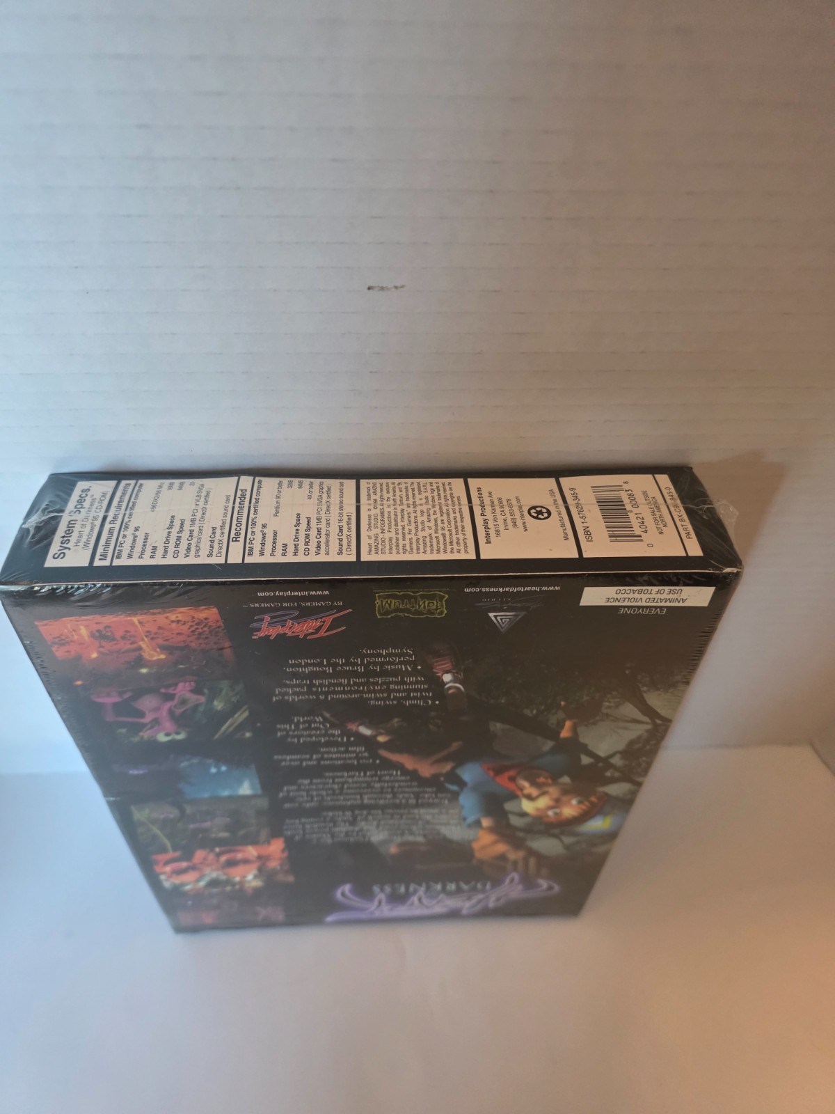 Heart of Darkness Big Box PC Game Interplay 1998 Sealed Windows 95/98/NT