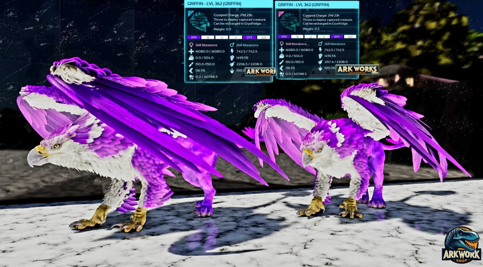 🦖ARK Survival Ascended Griffin New Top Stats PVE PS5/XBOX/PC