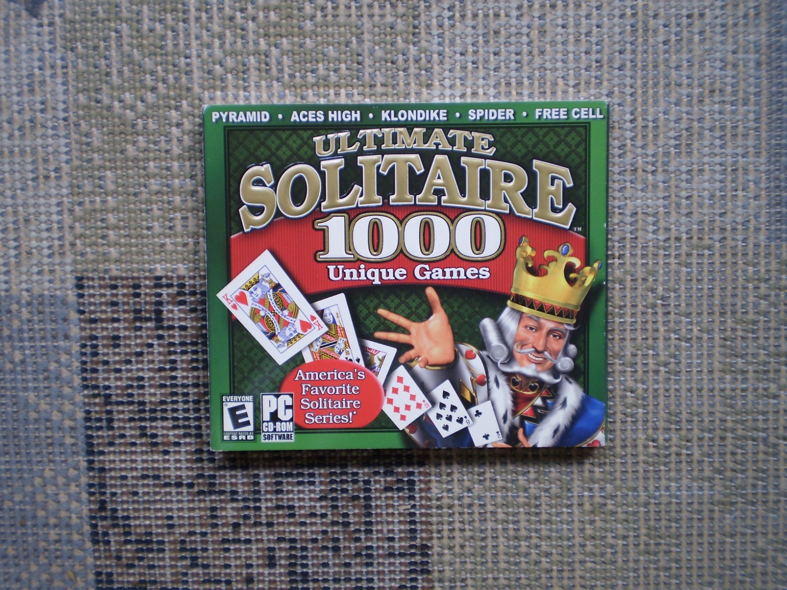 Ultimate Solitaire 1000 Unique Games by ValuSoft Win CD-ROM