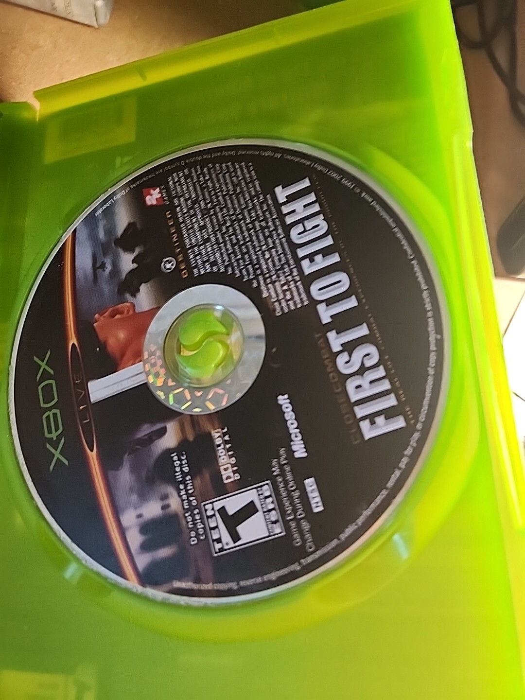 Close Combat: First to Fight (Microsoft Xbox, 2005) W/ Manual Complete