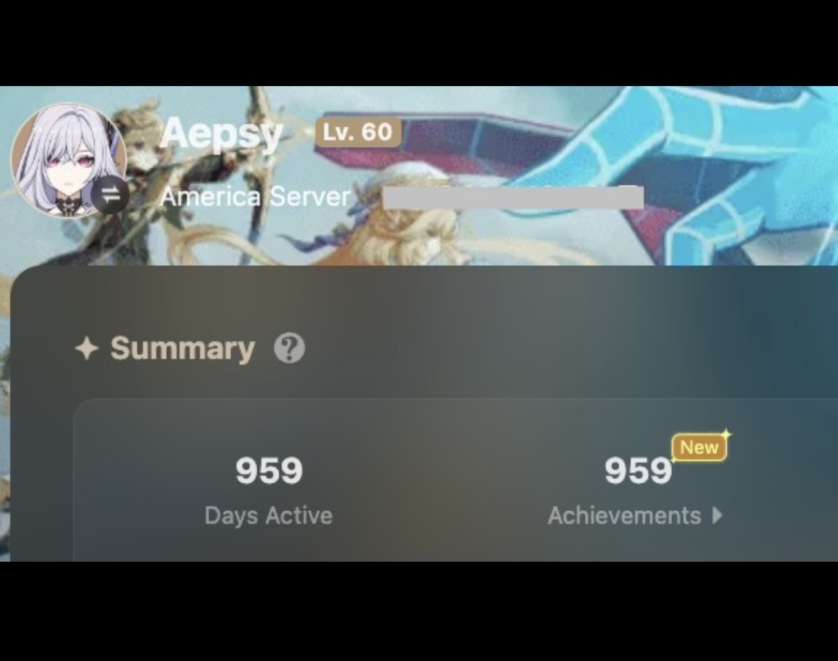Genshin Impact Account – America Server AR60