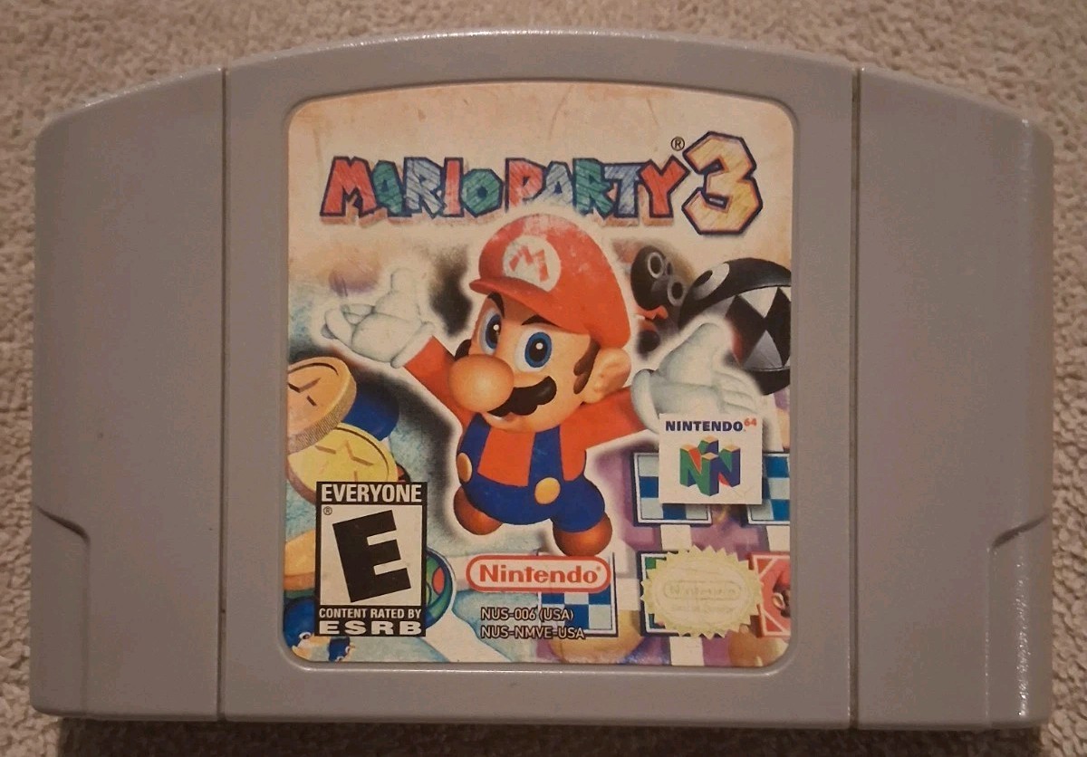 Mario Party 3 N64 Nintendo 64 Authentic OEM Cartridge Tested Working Clean Label