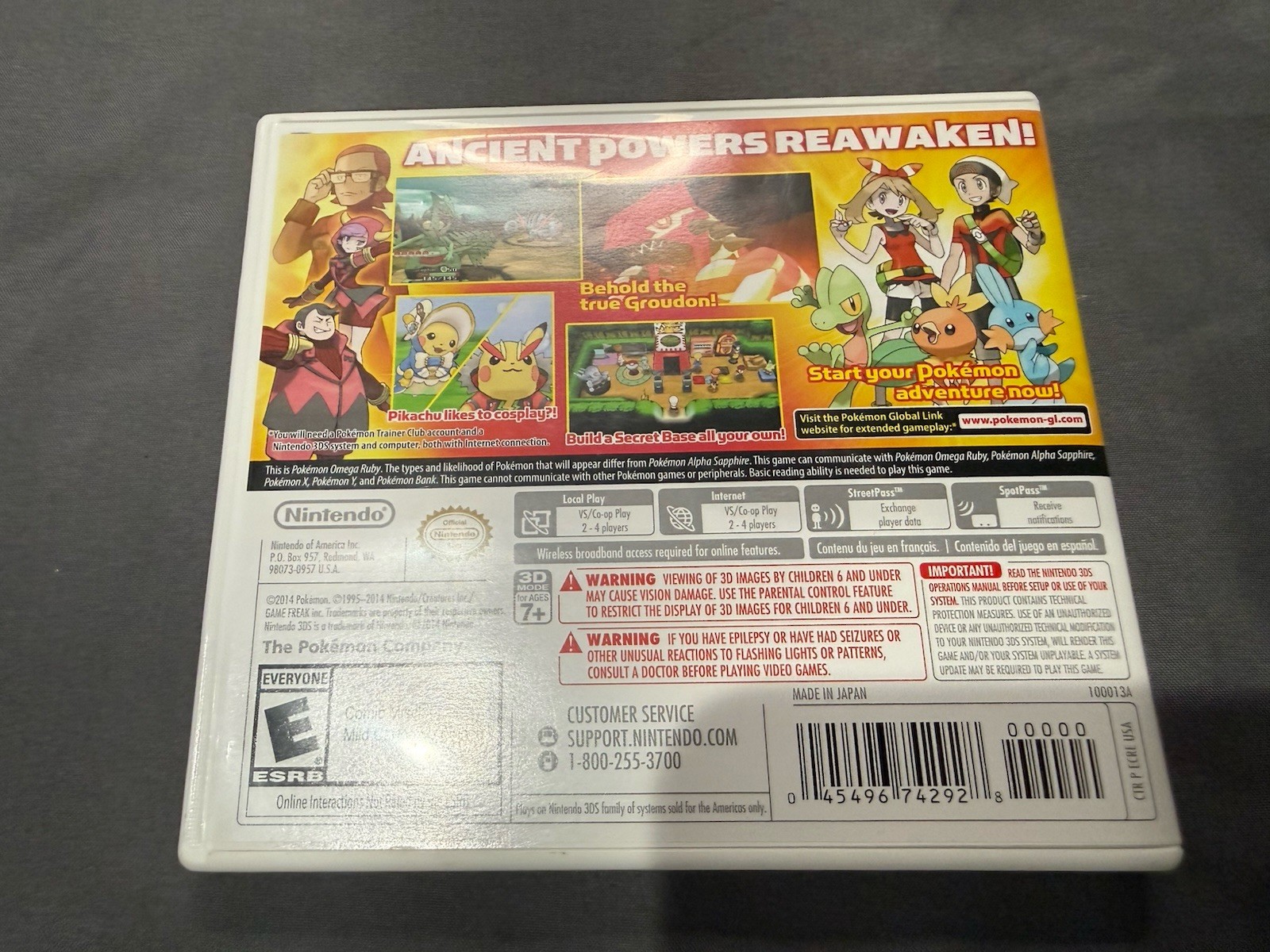 Pokemon Omega Ruby (Nintendo 3DS, 2014) Authentic Tested No Manual