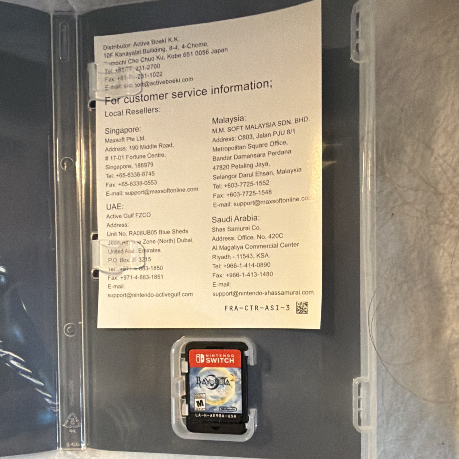 SEGA Bayonetta 2 for Nintendo Switch (2018), M, NTSC-U/C, Case, Manual