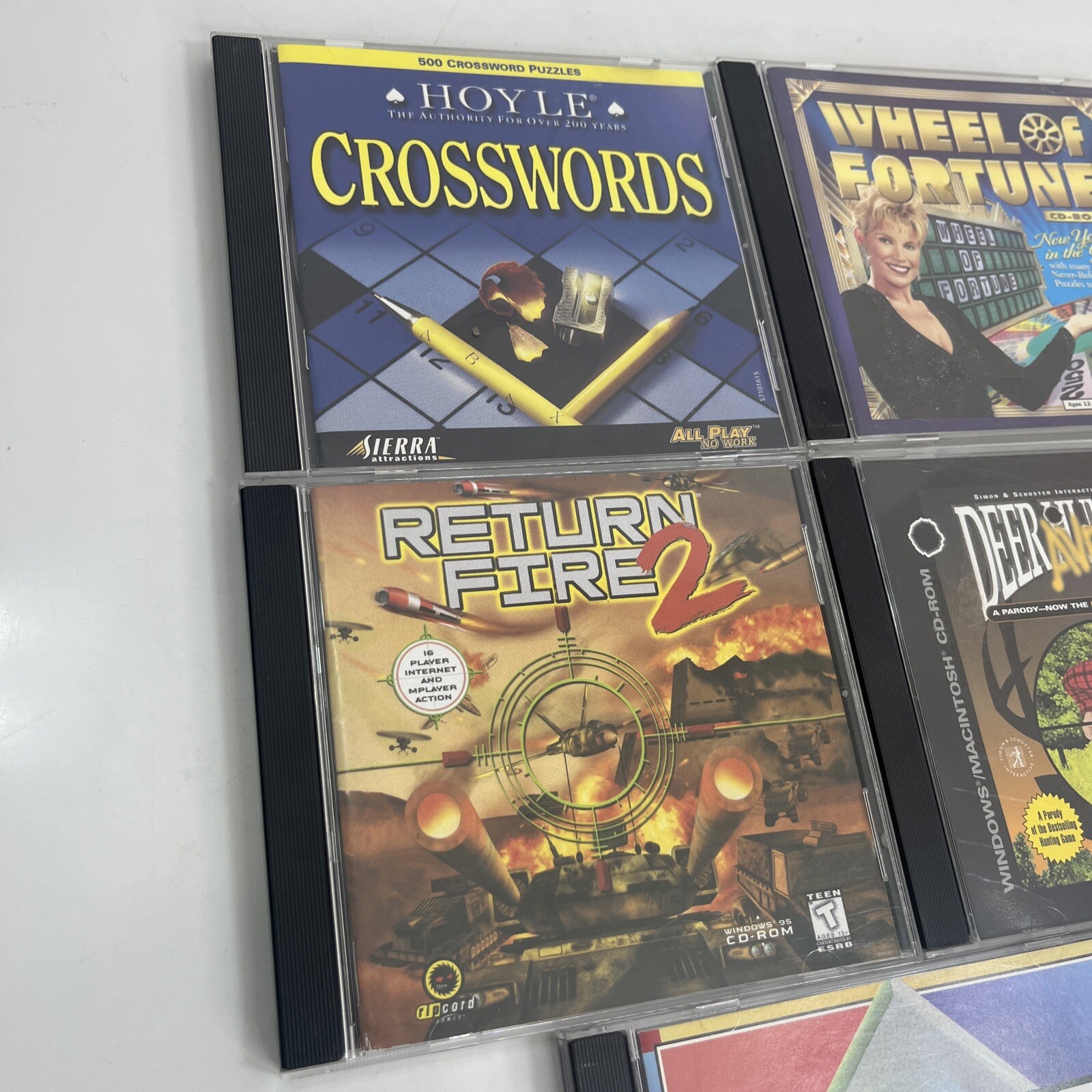 Vintage PC Lot Of Video Games Jewel Cases Various Titles Good Condition