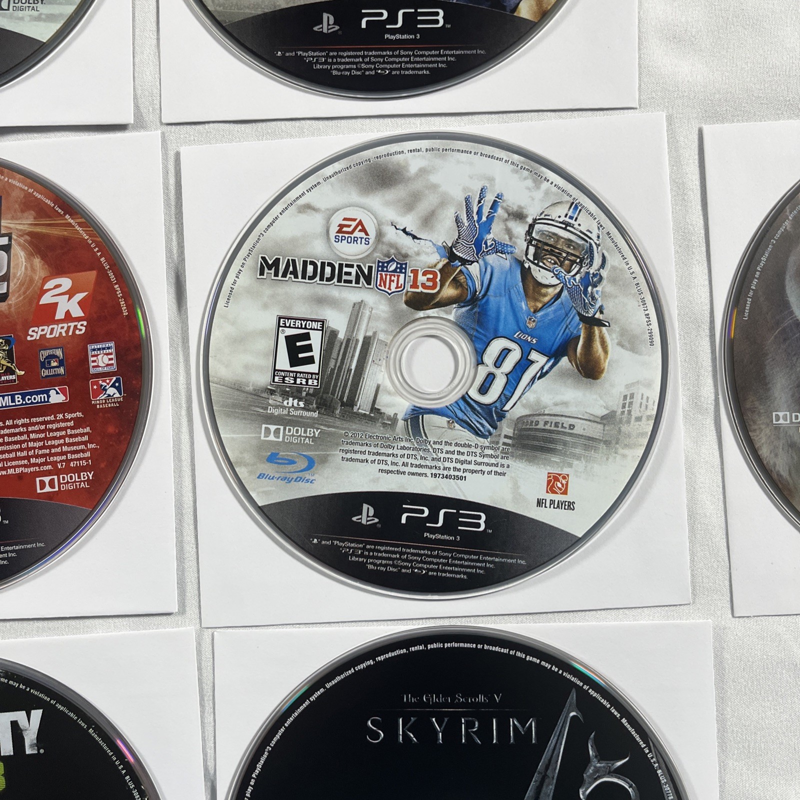 PlayStation 3 Game Lot of 10 PS3 Disc Only Various Titles Tested Working Clean