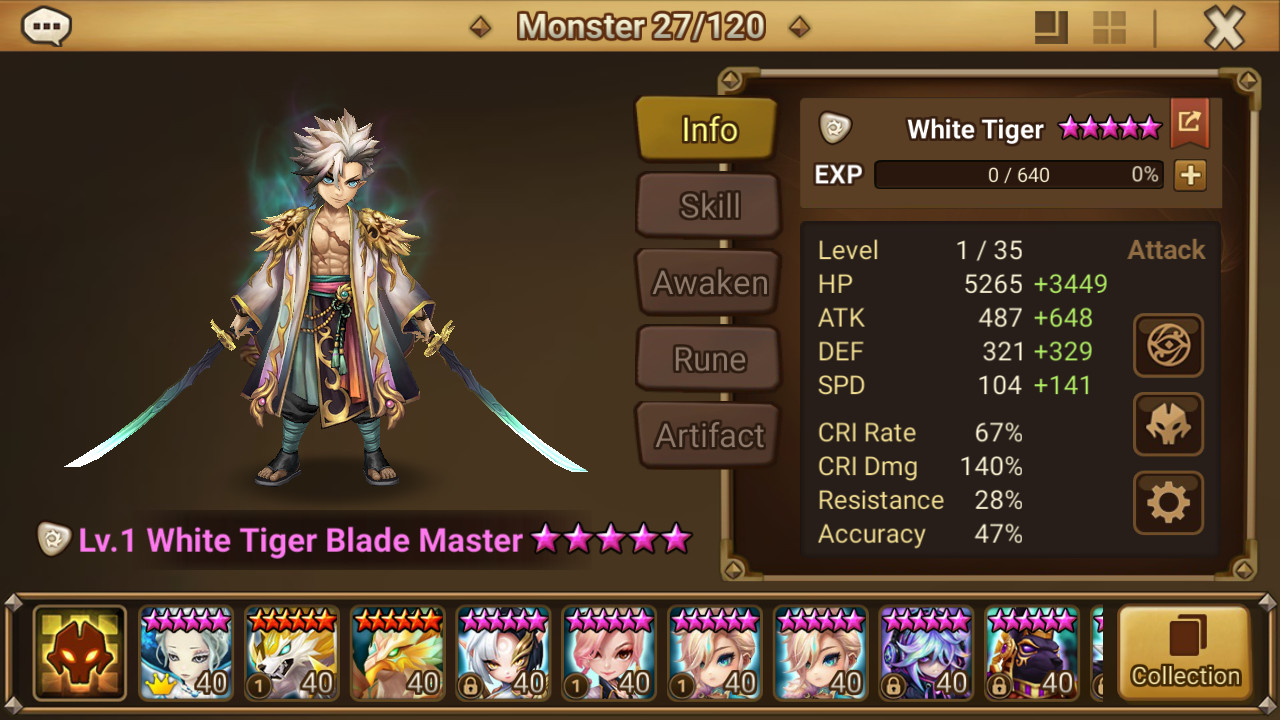 4LD Summoners War [Global] N1X + White Tiger Bm + Thebae + Dark Vermillion BD