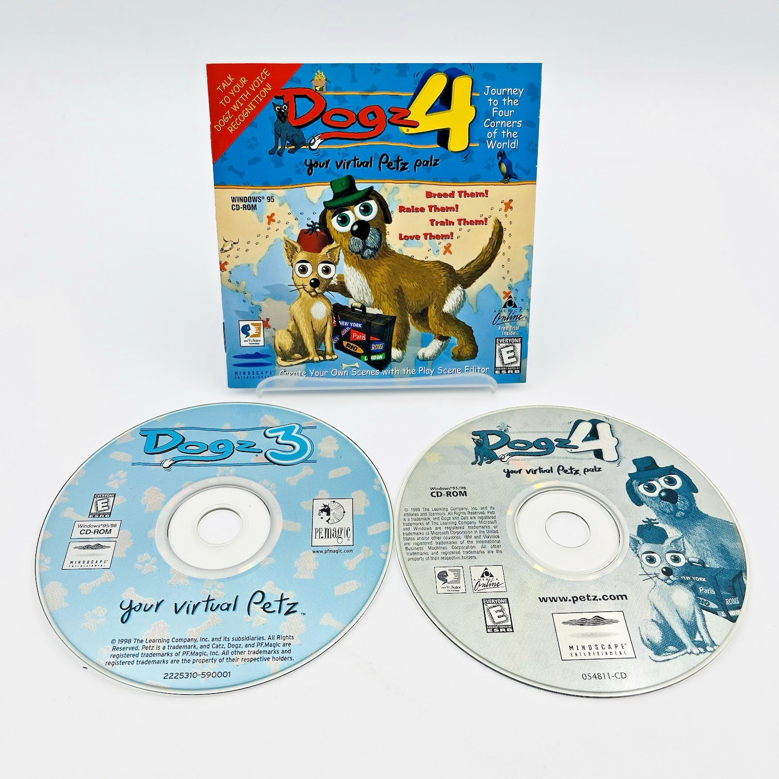 Dogz 3 & 4 Your Virtual Petz w/ Manual PC CD-ROM Mindscape – Vintage Retro Games