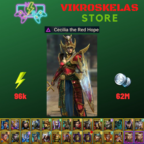 Raid Shadow Legends | Starter acc with Cecilia : 96k energy / 26 Legendary hero