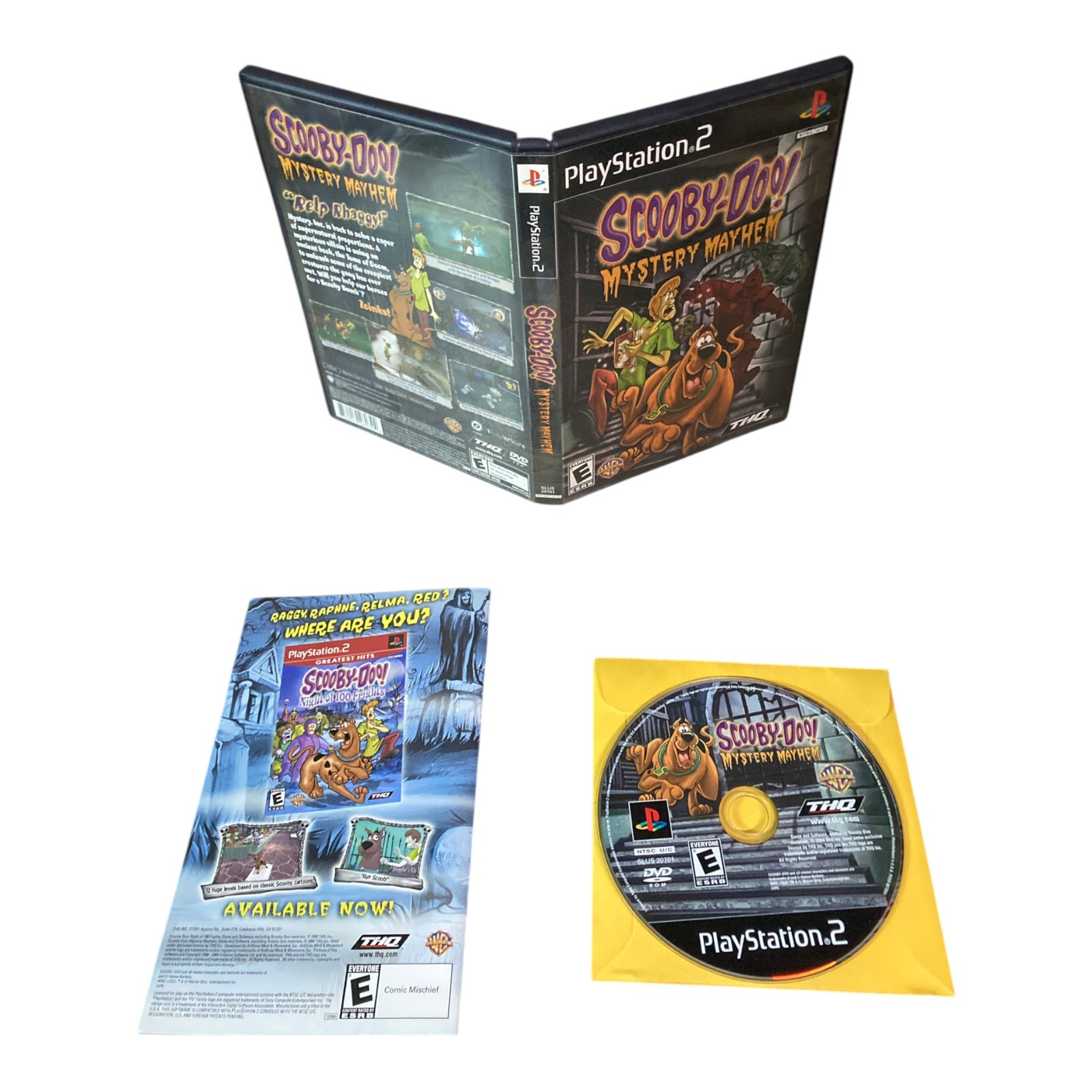 Sony PlayStation 2 PS2 CIB COMPLETE TESTED Scooby-Doo Mystery Mayhem