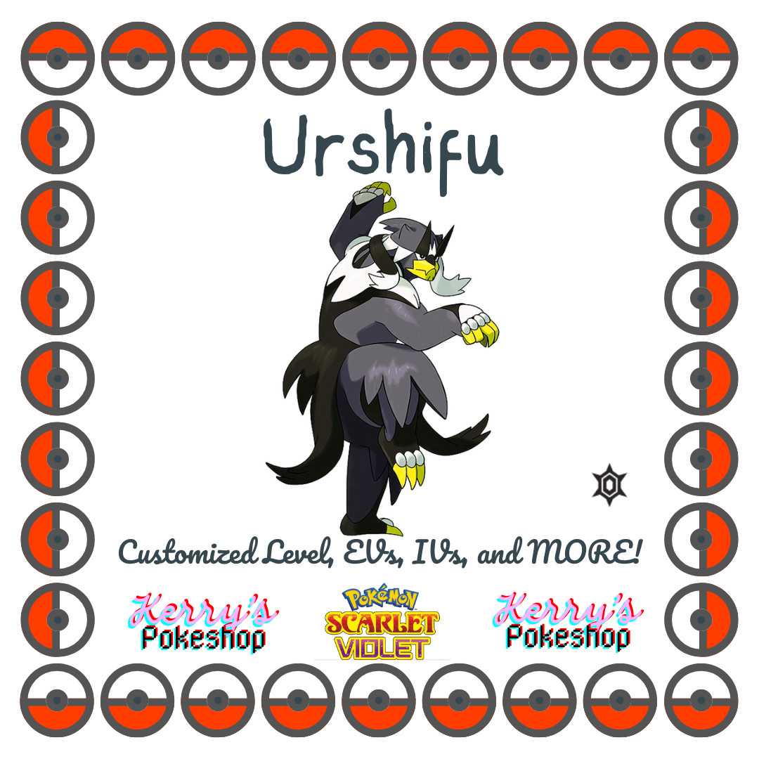 🔥Pokémon Scarlet & Violet🔥 Urshifu with free item from Paldea region!!🌟🌟🌟