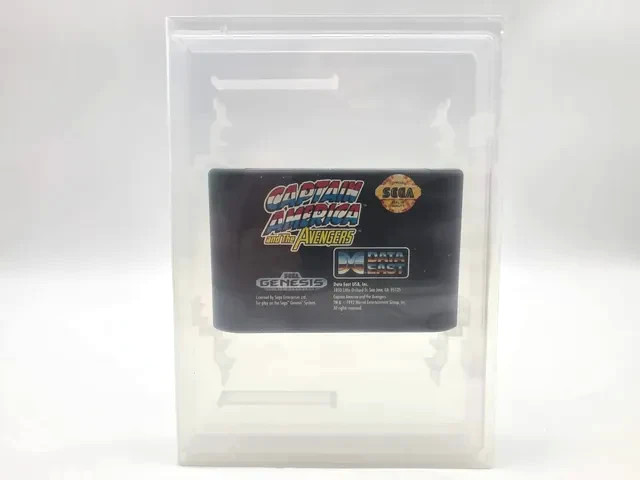 Captain America – Game Cartridge Tested & Working • Includes New Clear Case