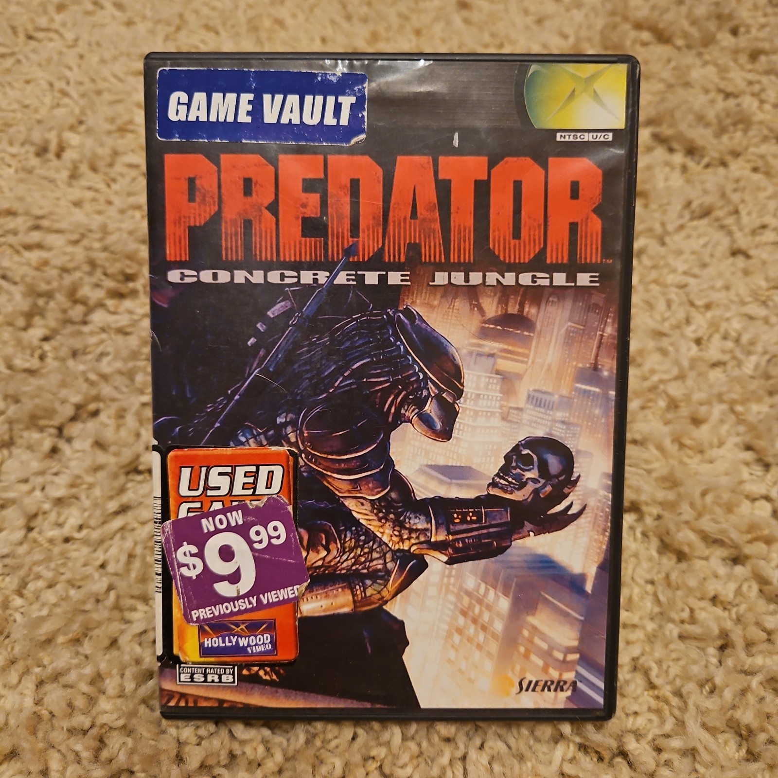 Predator: Concrete Jungle (Microsoft Xbox, 2005) Tested Works!