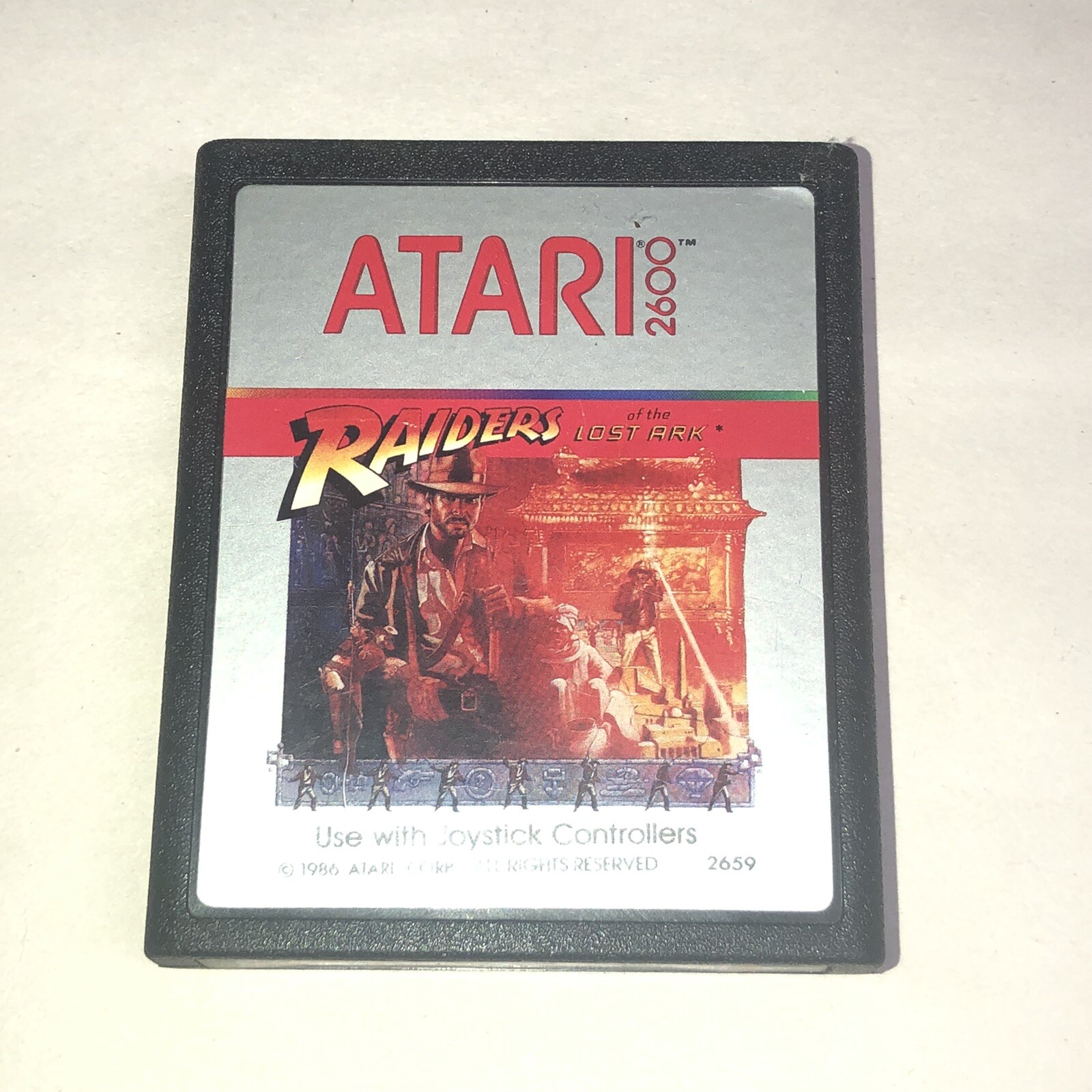 RAIDERS OF THE LOST ARK ATARI 2600 VARIANT LABEL MISPRINT ERRORS RARE FREE S/H.