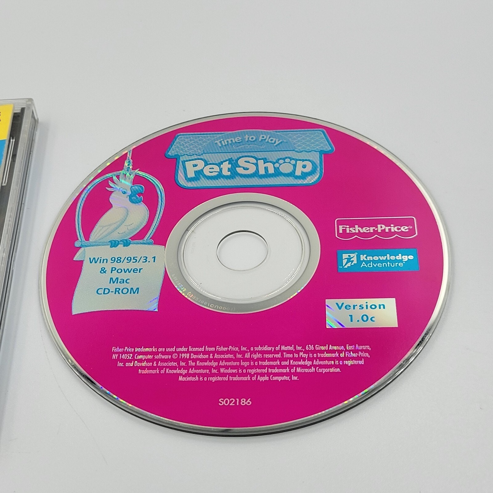 Fisher Price Time to Play Pet Shop Win 95 98 POWER Mac PC VIDEO GAME AGES 4-7