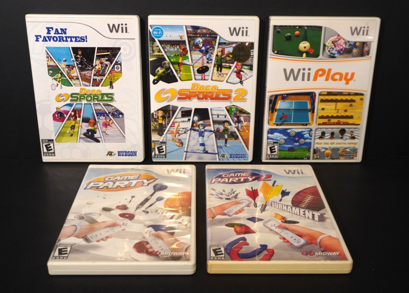 Lot of (5) Family/Party/Sports Nintendo Wii Games – CIB/Complete in Box+Tested!