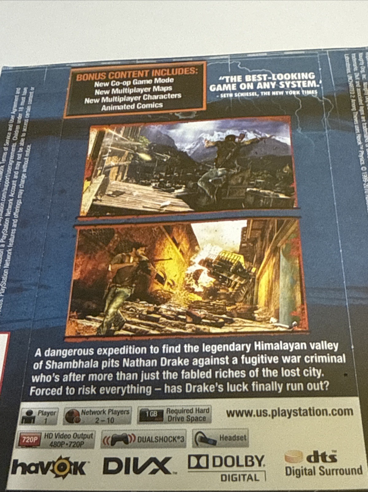 Uncharted 2: Among Thieves PS3 Brand New & Factory Sealed! Cardboard Sleeve Case