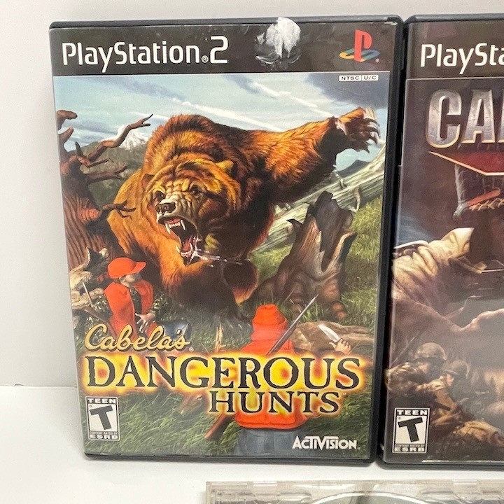 3 Vintage PS2 Ps1 Gems Call of Duty 2 Dangerous Hunts Dark Stone Untested