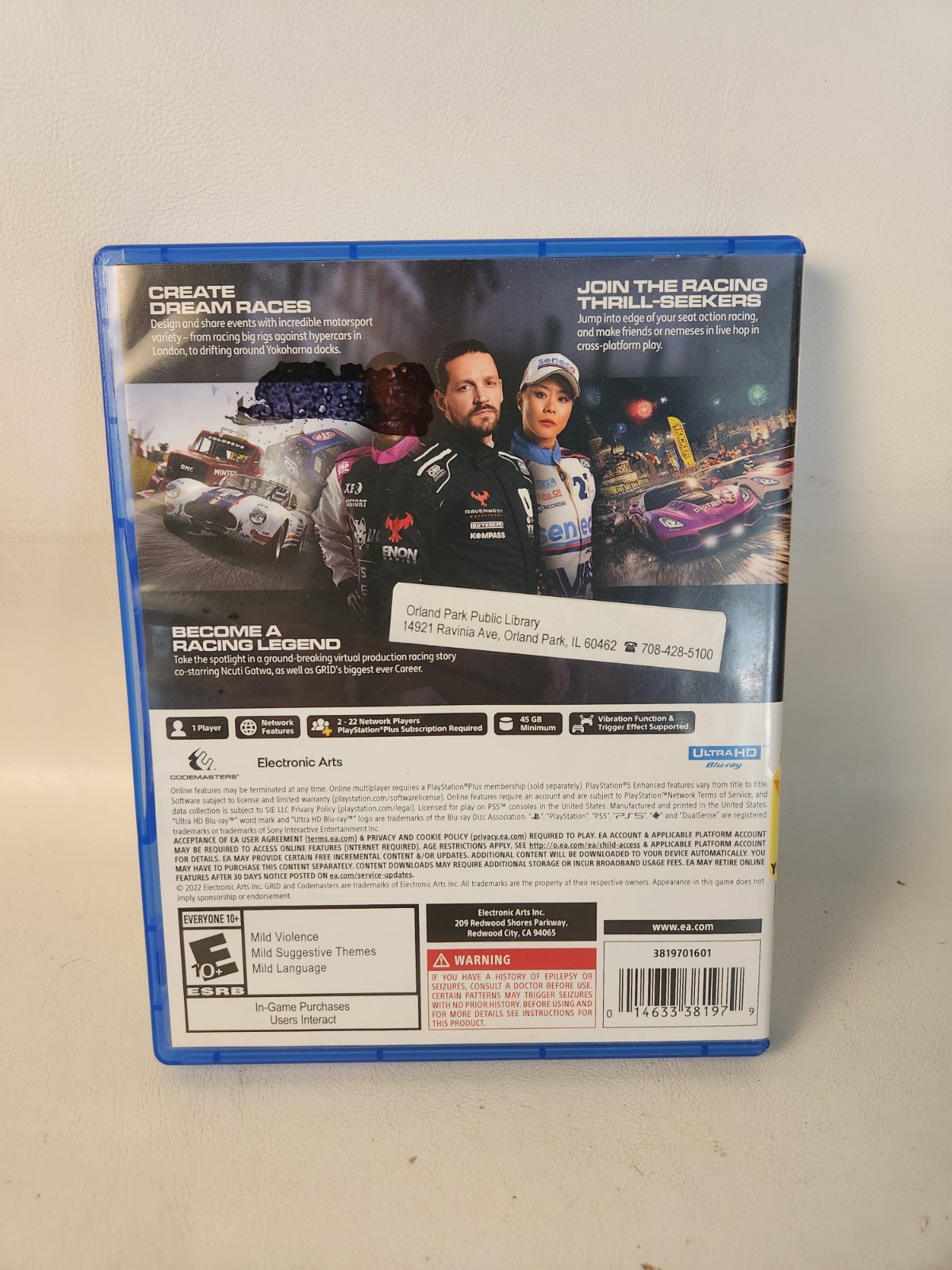 Grid Legends – Sony PlayStation 5 PS5 ~ Mint Disc