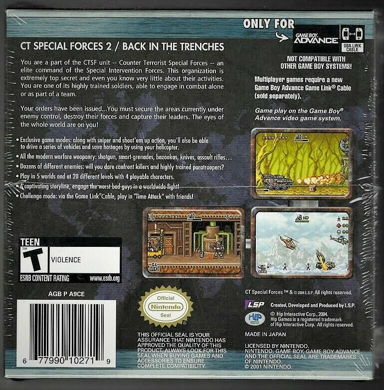 CT Special Forces 2 Back in the Trenches – Game Boy Advance
