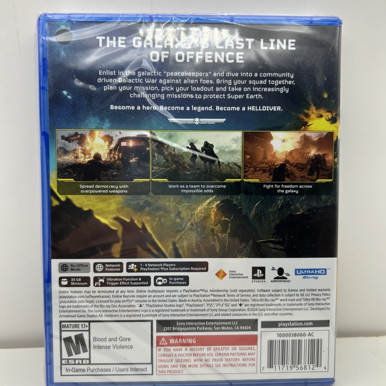 Helldivers 2 – Sony PlayStation 5 Brand New sealed *Loose disc*