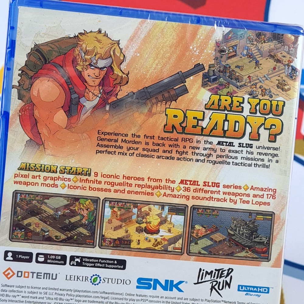 Metal Slug Tactics PS5 US Physical Game (Multi-Language/SNK Dotemu-Limited Run-L
