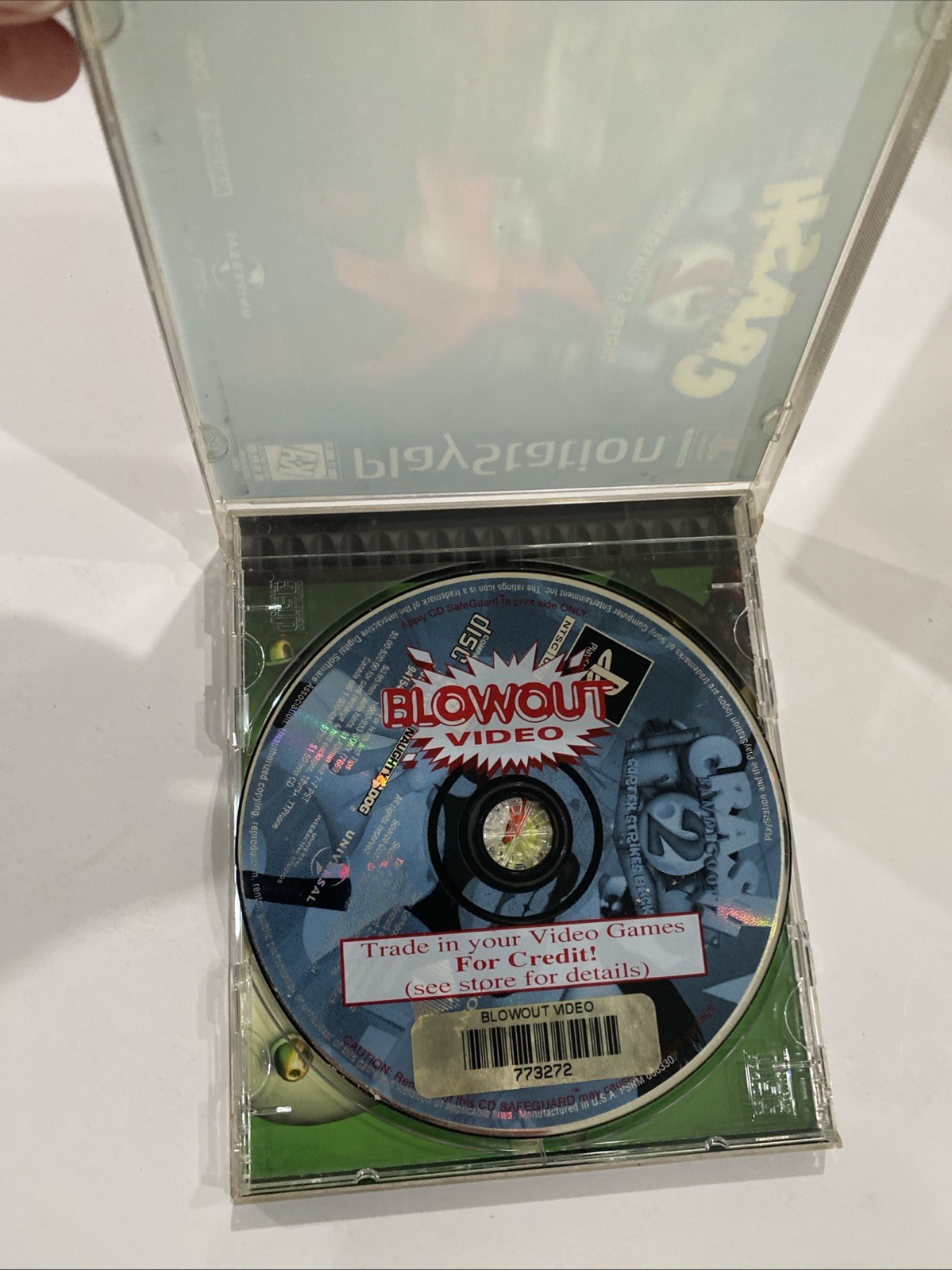 Crash Bandicoot 2: Cortex Strikes Back (Sony PlayStation 1) Holo, No Manual